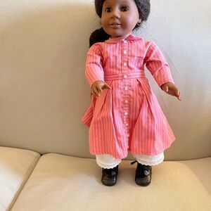 American Girl Doll ADDY 1993. With winter coat, mittens and gators.